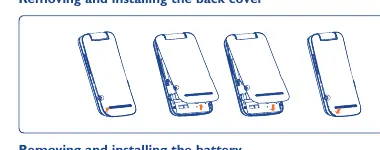 Removing and installing the back cover