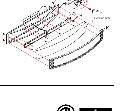 LED module replacement diagram