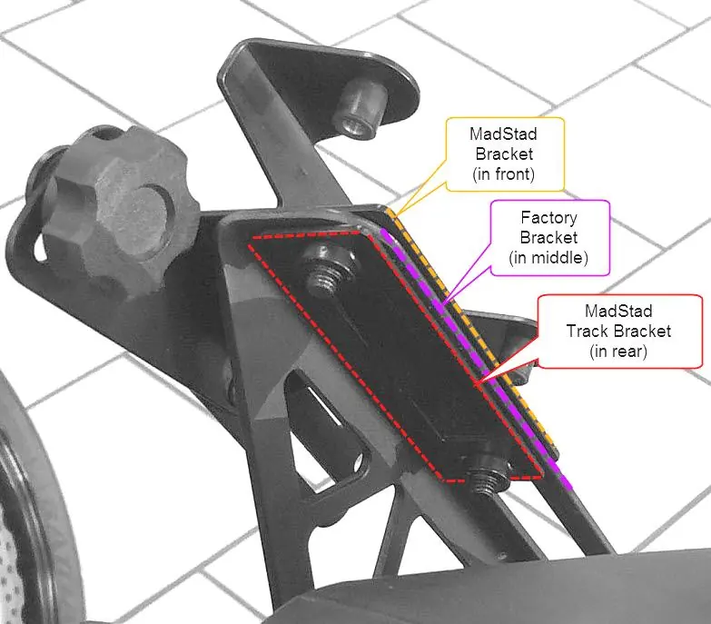 Bracket installation diagram