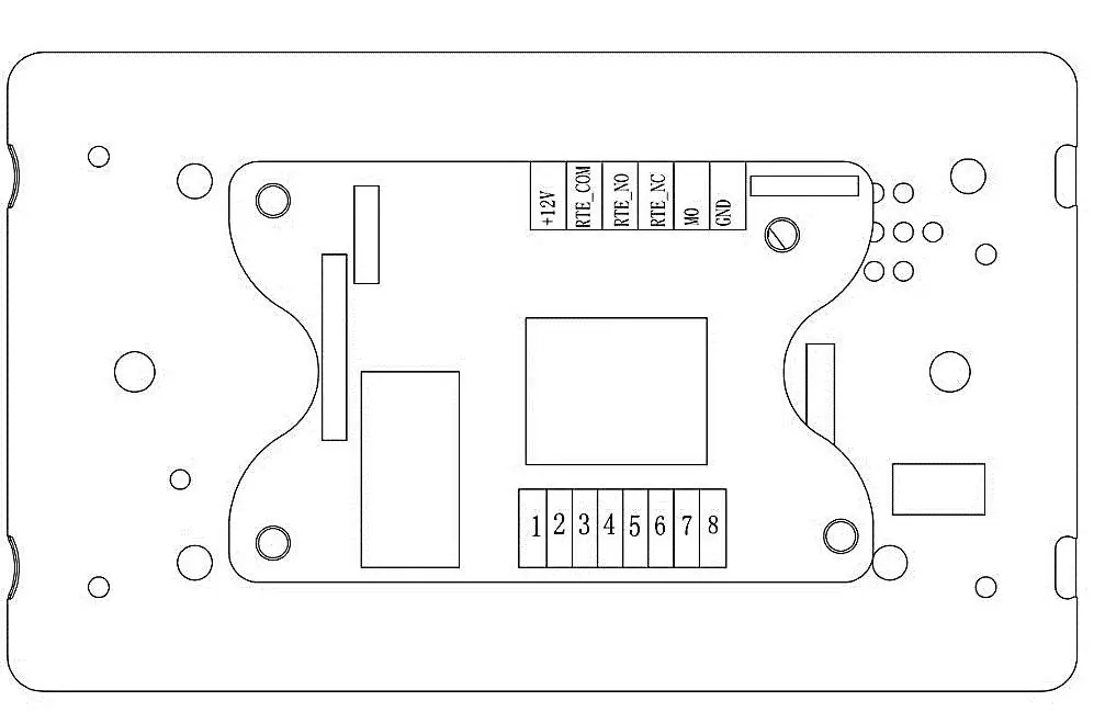 Wiring diagram for power supply and lock configurations