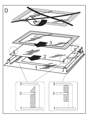 Internal glass panel removal