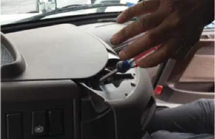 Removing the dashboard access panel
