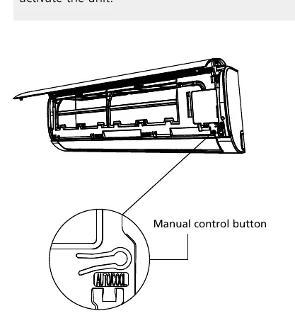 Manual control button location