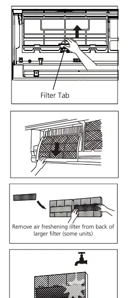 Filter cleaning steps