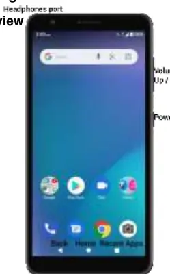 Device overview showing key locations