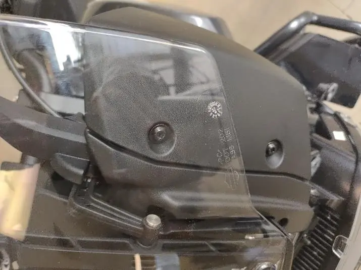 Factory windshield cage removal points.