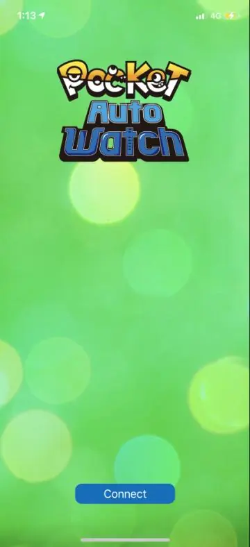 App interface showing the Connect button