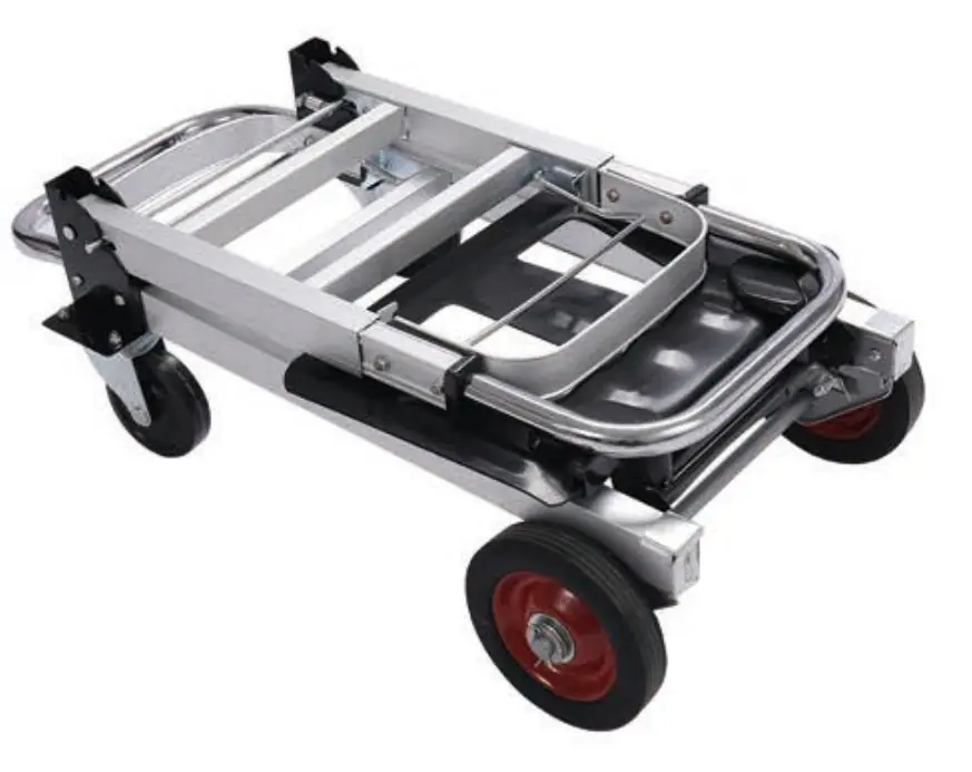 Folded state of the hand truck