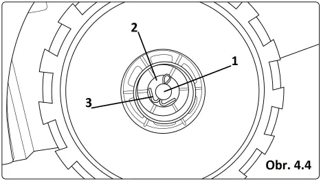 Wheel assembly diagram.