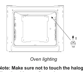 Oven lighting replacement