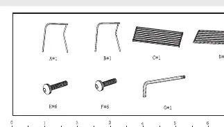 Parts list for assembly