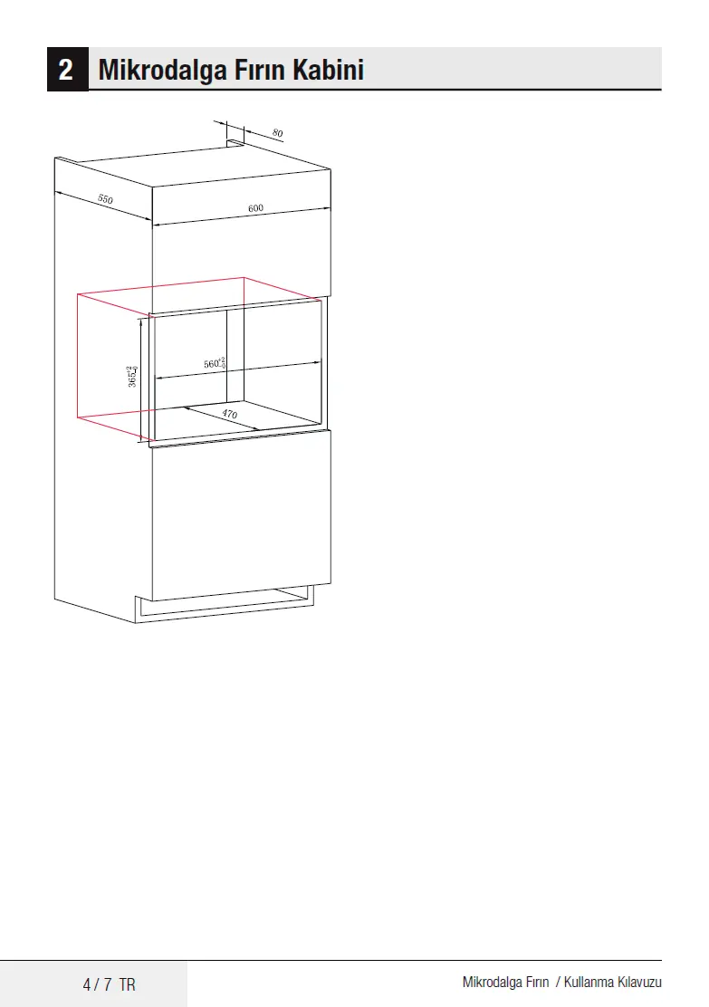 Cabinet dimensions