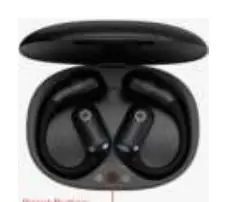 Reset button location on the charging case
