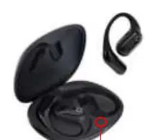 Reset button location in the charging case