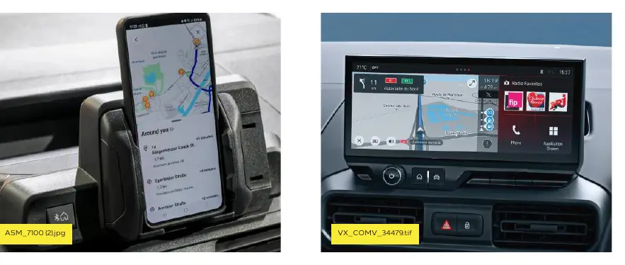 Smartphone station and infotainment interface
