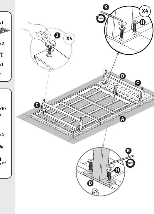 Step 1: Frame assembly