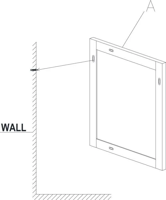 Assembly steps for the mirror