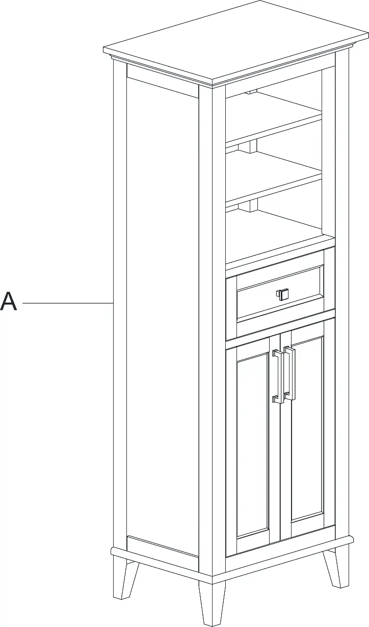 Grayson 23 Inch W Linen Cabinet