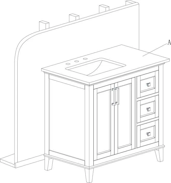 Positioning the vanity