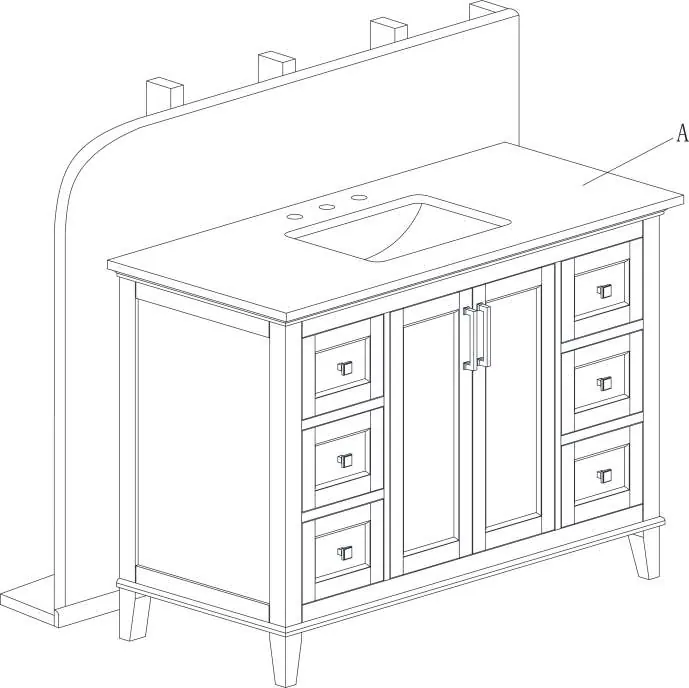 Positioning the vanity