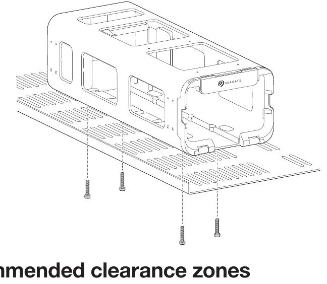 Mounting slots and clearance zones