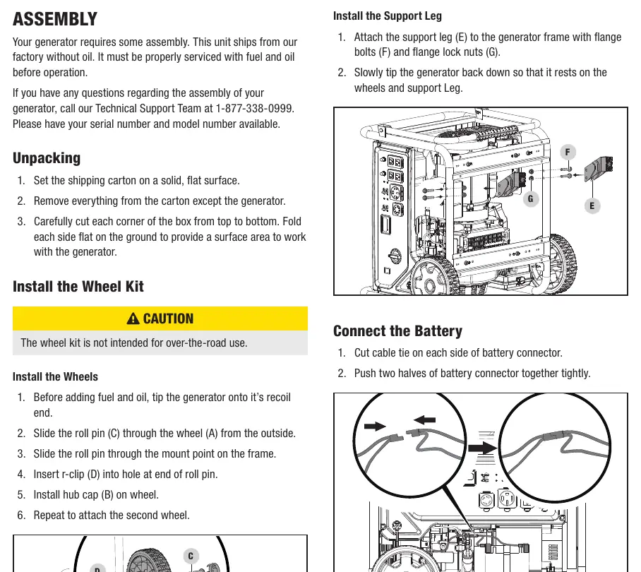 Installation diagram from the manual