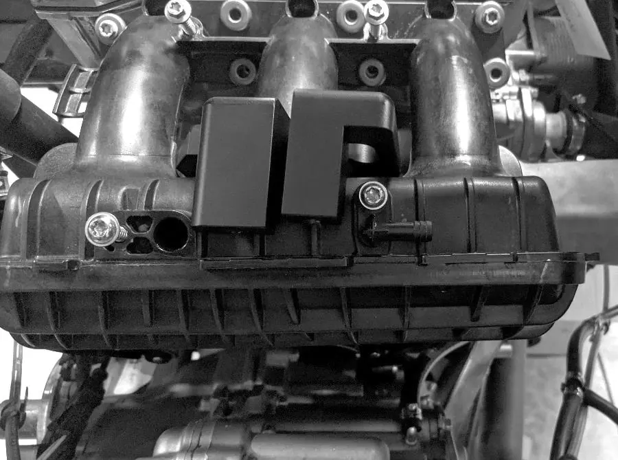 Installed clamp pieces