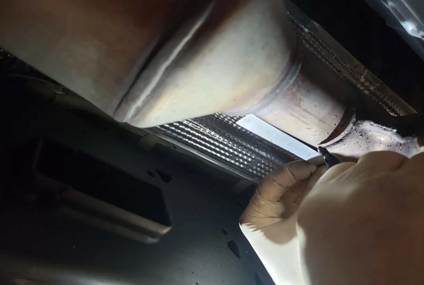 Cutting the front pipe