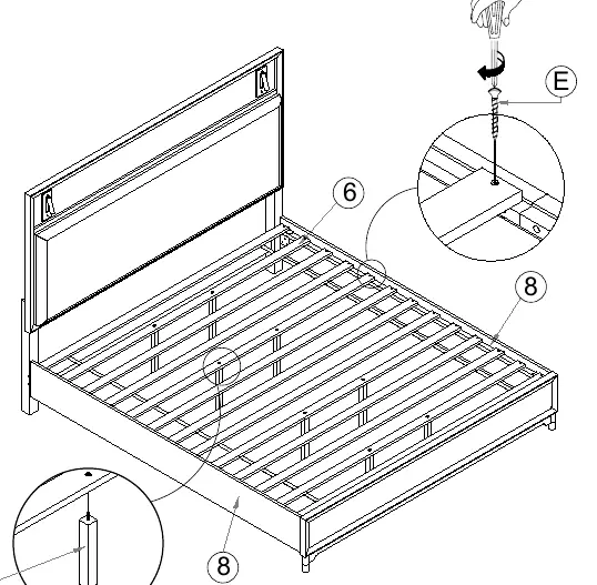 Step 3: Slat installation