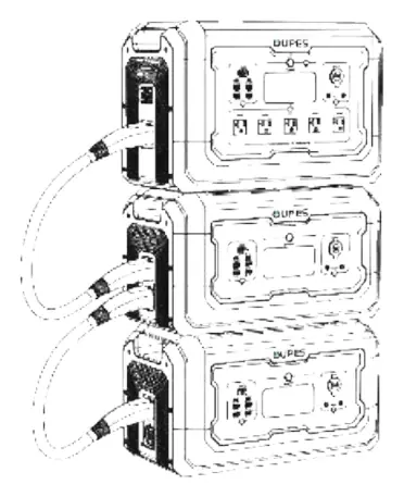 Connecting the extra battery