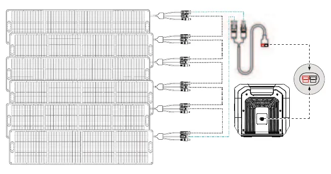 Solar panel connection
