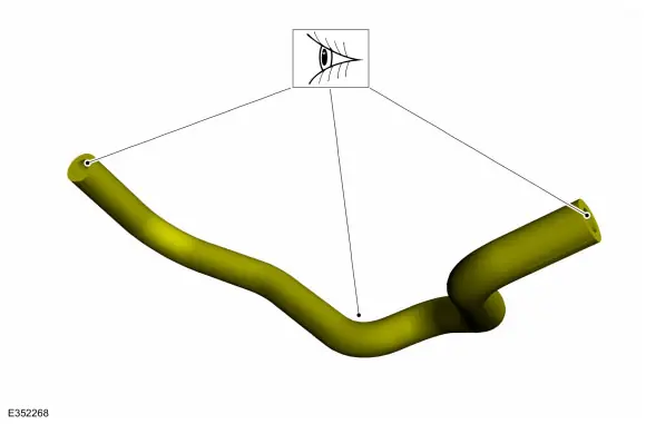 Inspection points for the vent hose