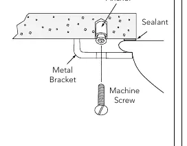 Hard surface mounting diagram