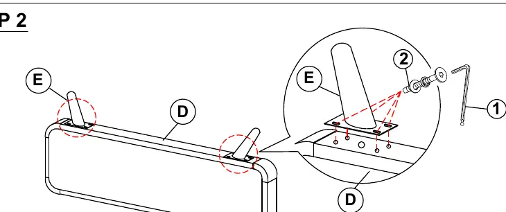 Step 2: Footboard Assembly