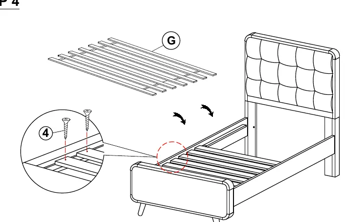 Step 4: Slat Installation