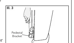 Securing the pedestal bracket