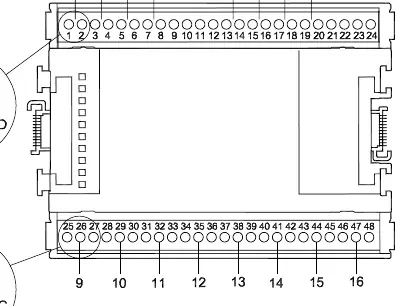 Terminal layout and wiring diagram