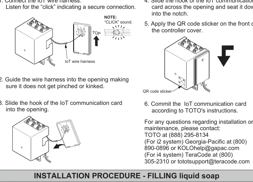 IoT communication card installation