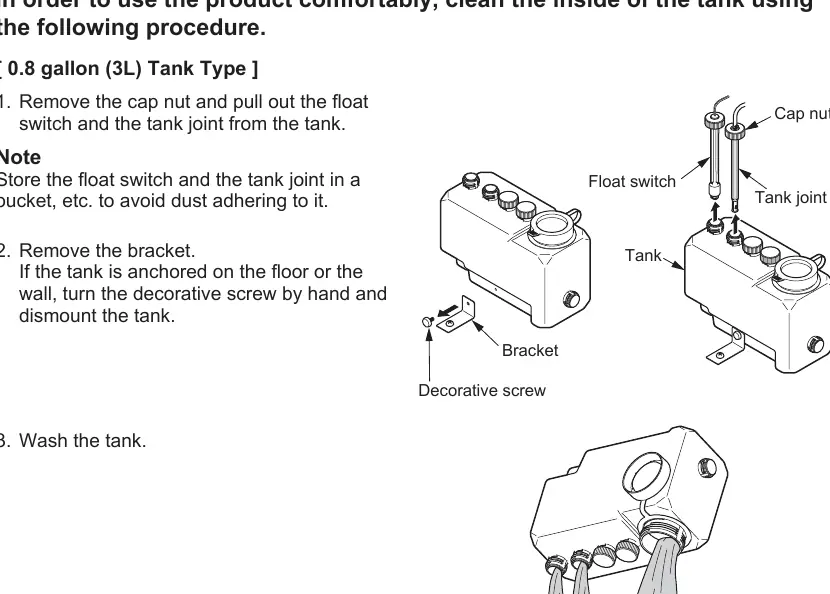 Tank maintenance