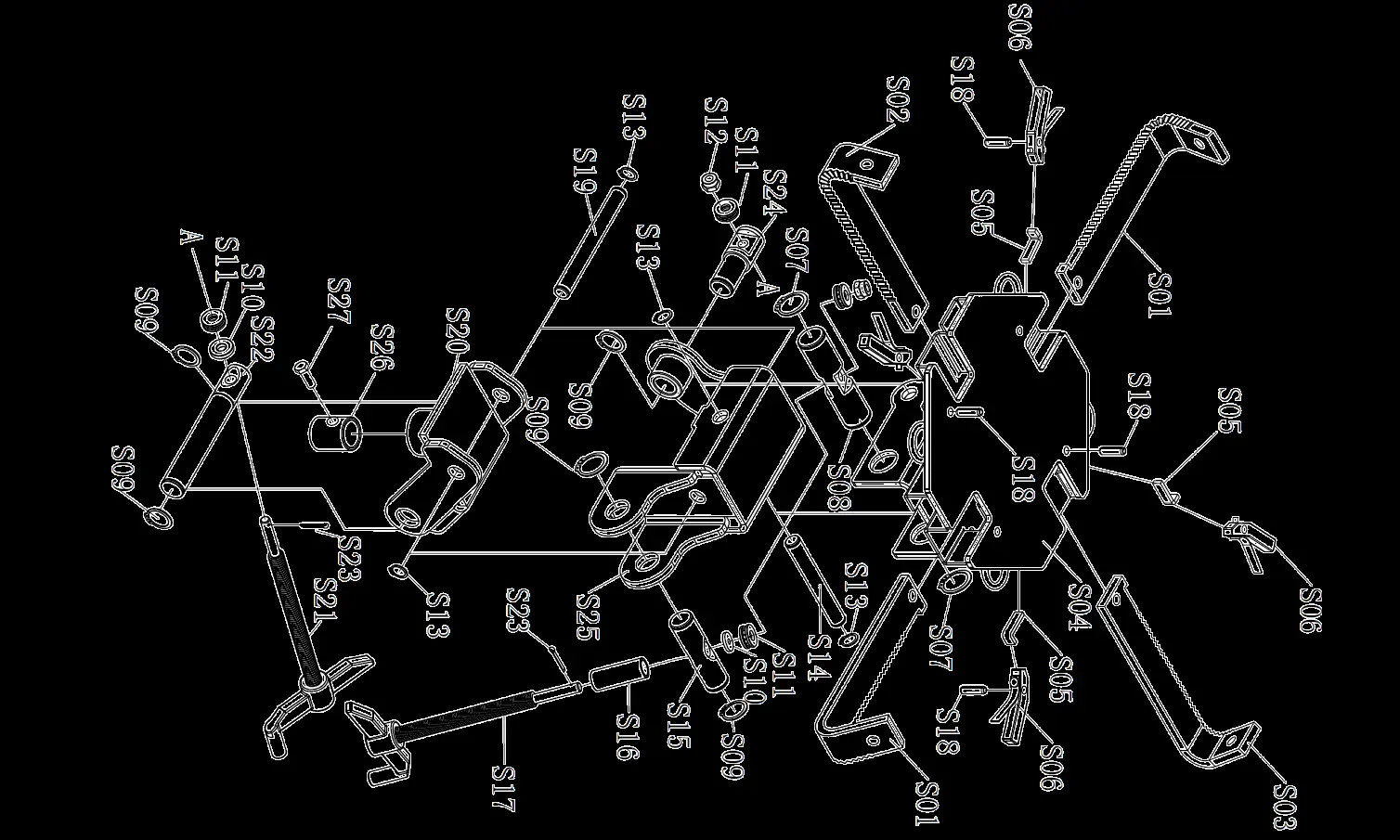 Parts drawing for assembly