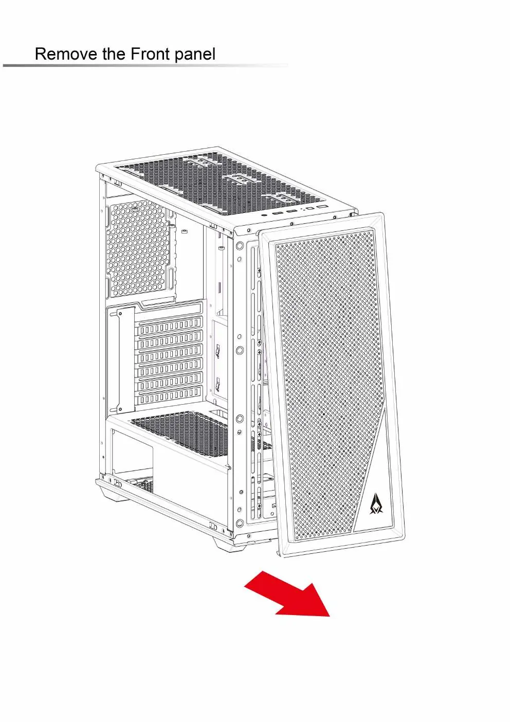 Removing the front panel