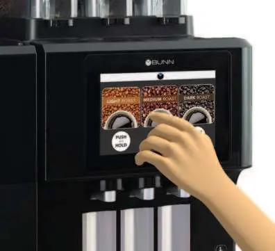 BUNN Premia Coffee Brewer interface