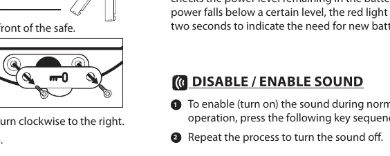 Removing the emergency override key lock cover