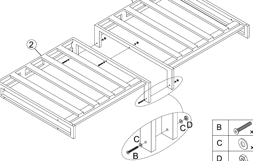 Step 1: Frame assembly
