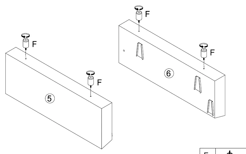 Step 4: Leg attachment