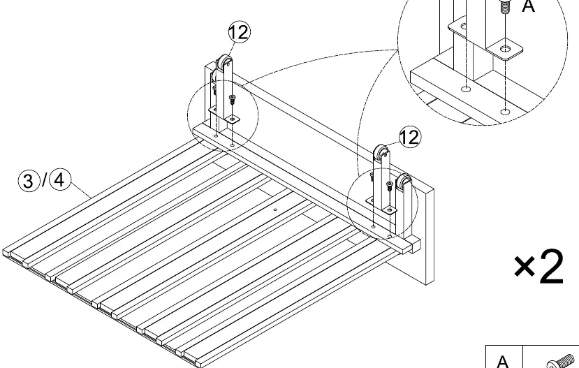Step 3: Support attachment