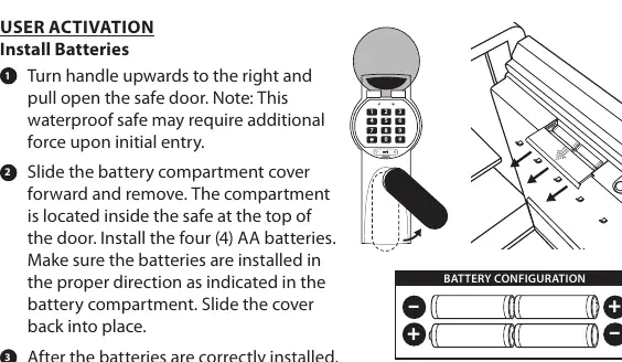 Battery installation