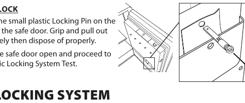 Locking pin removal