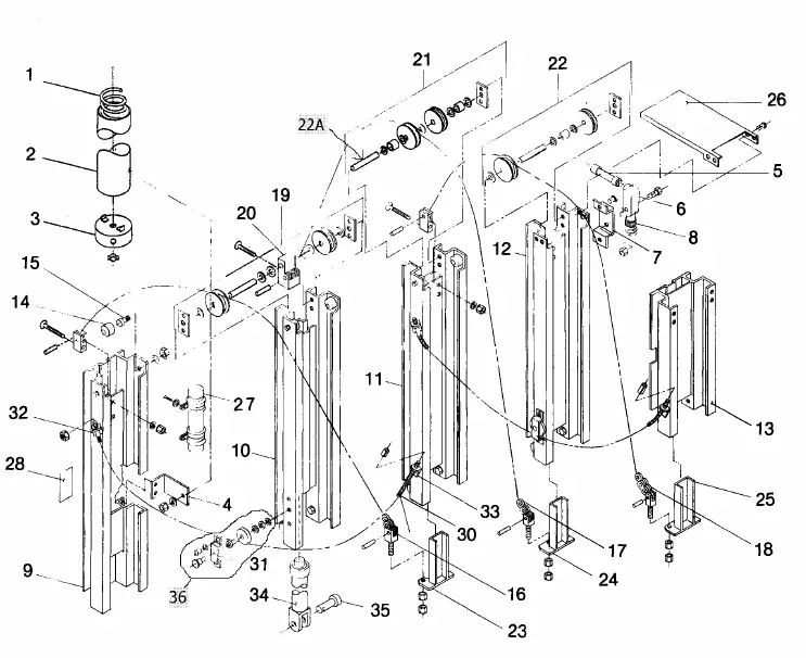 Mast Assembly Diagram