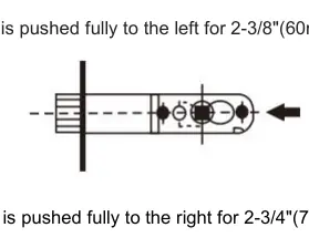 Adjusting the latch backset.